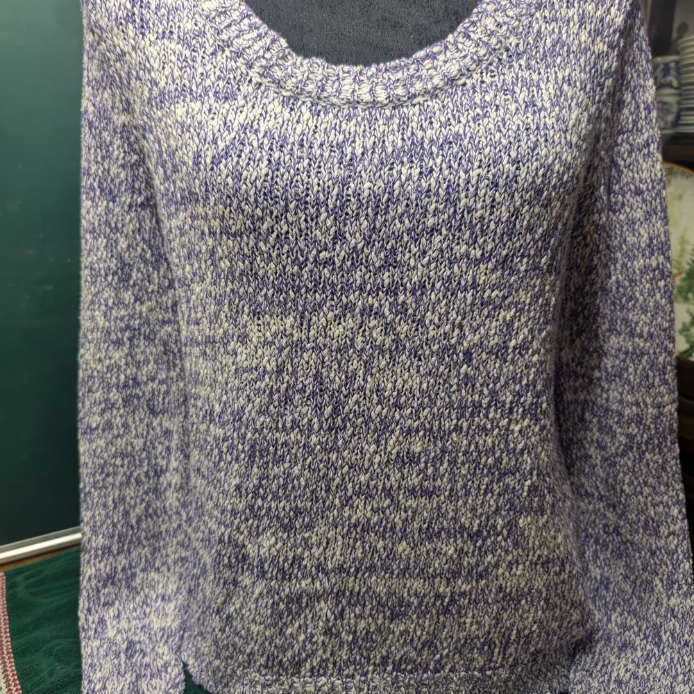 Arizona Jean Company Women's Heathered Purple Sweater